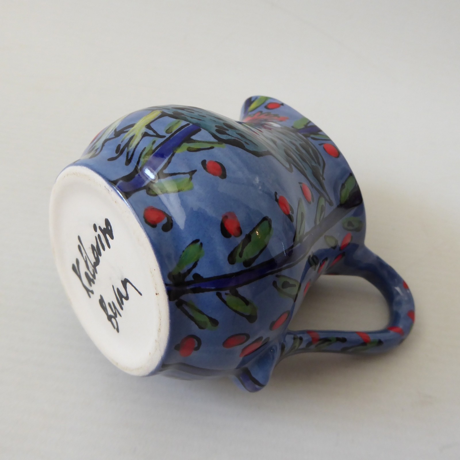 Katherine Barney Elsing Norfolk studio pottery ceramic milk cream jug: chicken - Image 13