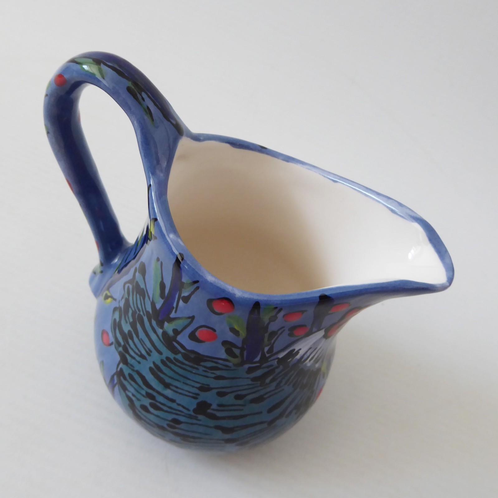 Katherine Barney Elsing Norfolk studio pottery ceramic milk cream jug: chicken - Image 15