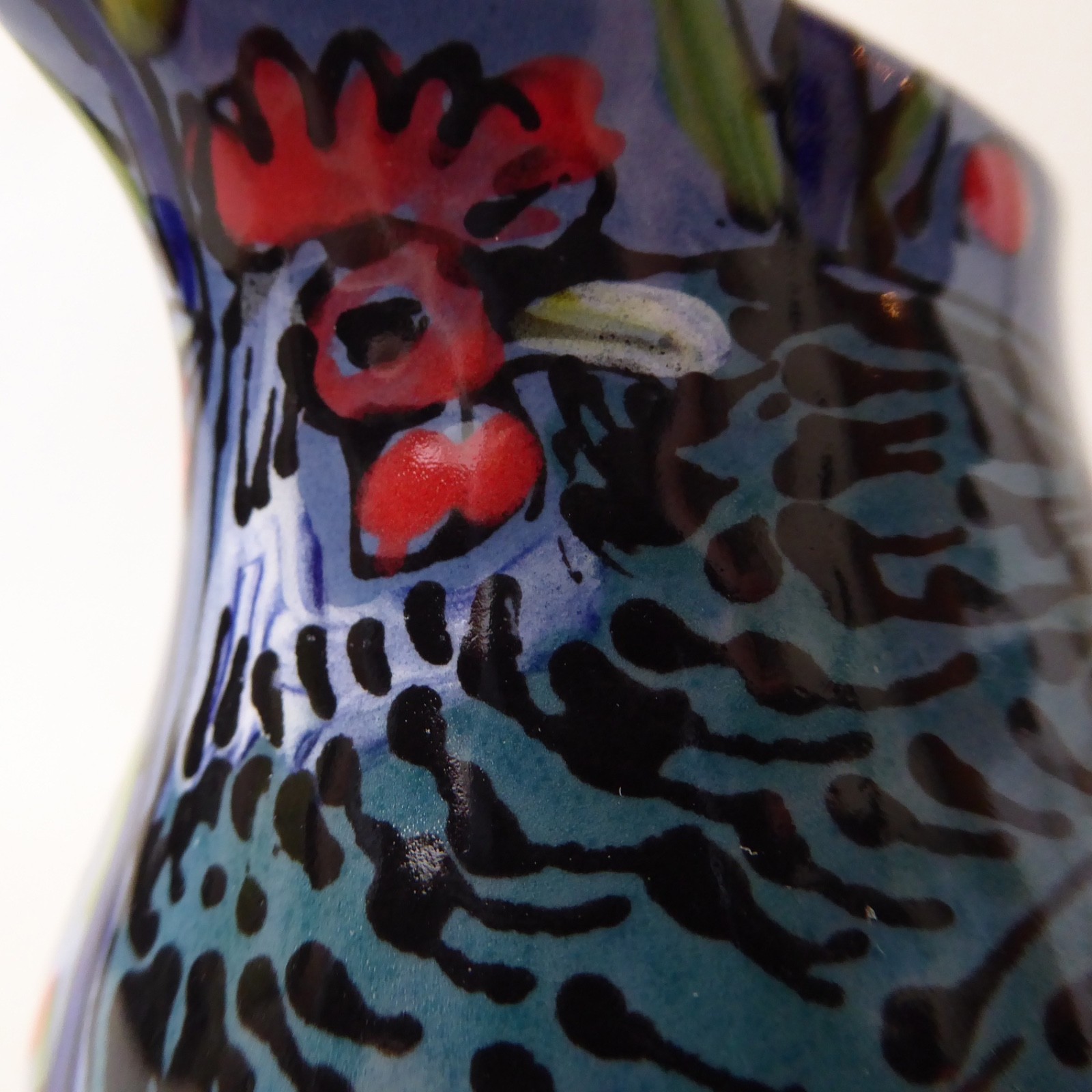 Katherine Barney Elsing Norfolk studio pottery ceramic milk cream jug: chicken - Image 5