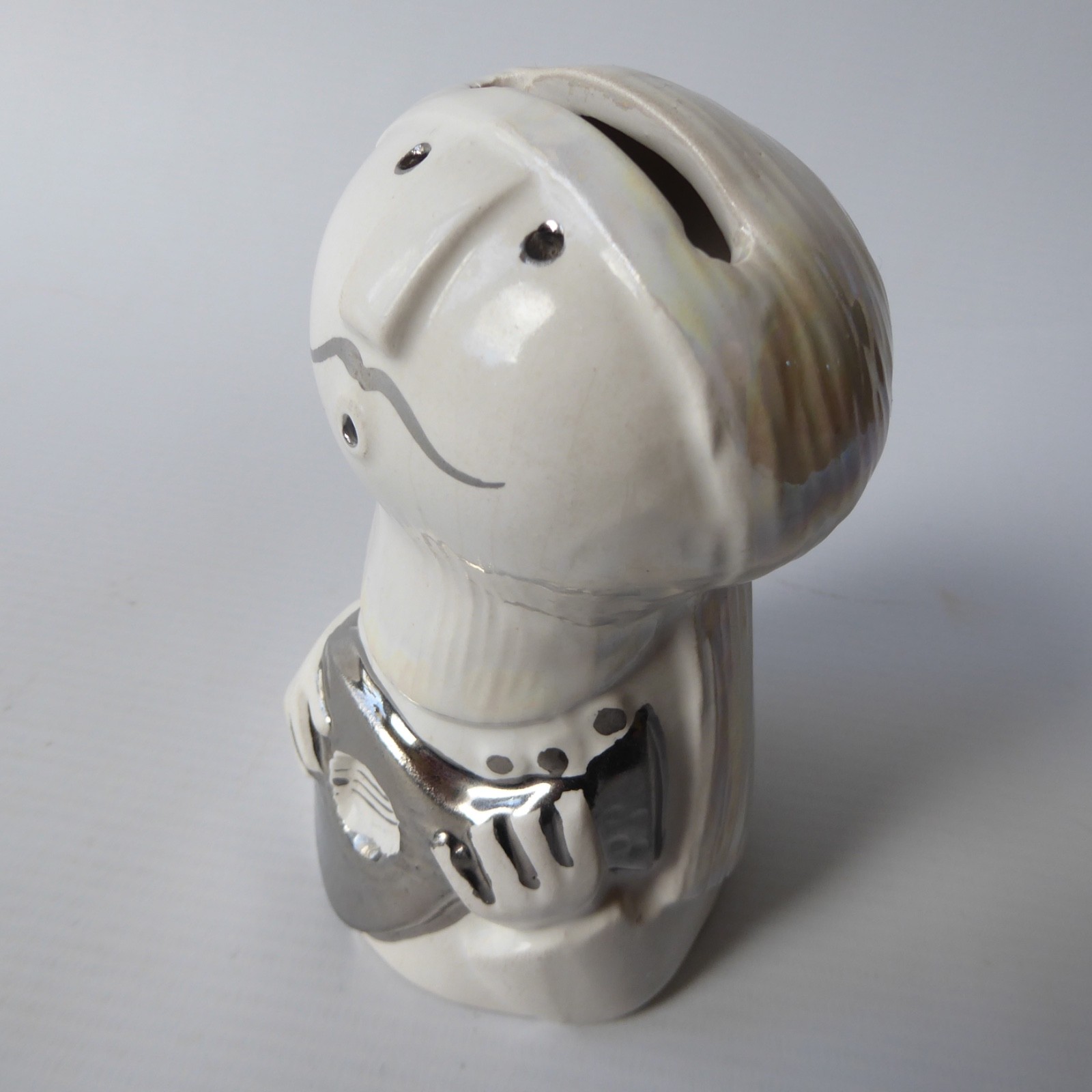 Kenneth Townsend Iden Pottery Rye ceramic pottery guitarist money box figurine - Image 11