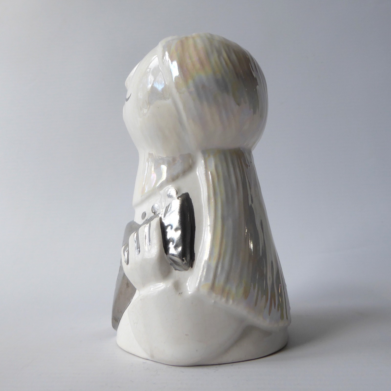 Kenneth Townsend Iden Pottery Rye ceramic pottery guitarist money box figurine - Image 6