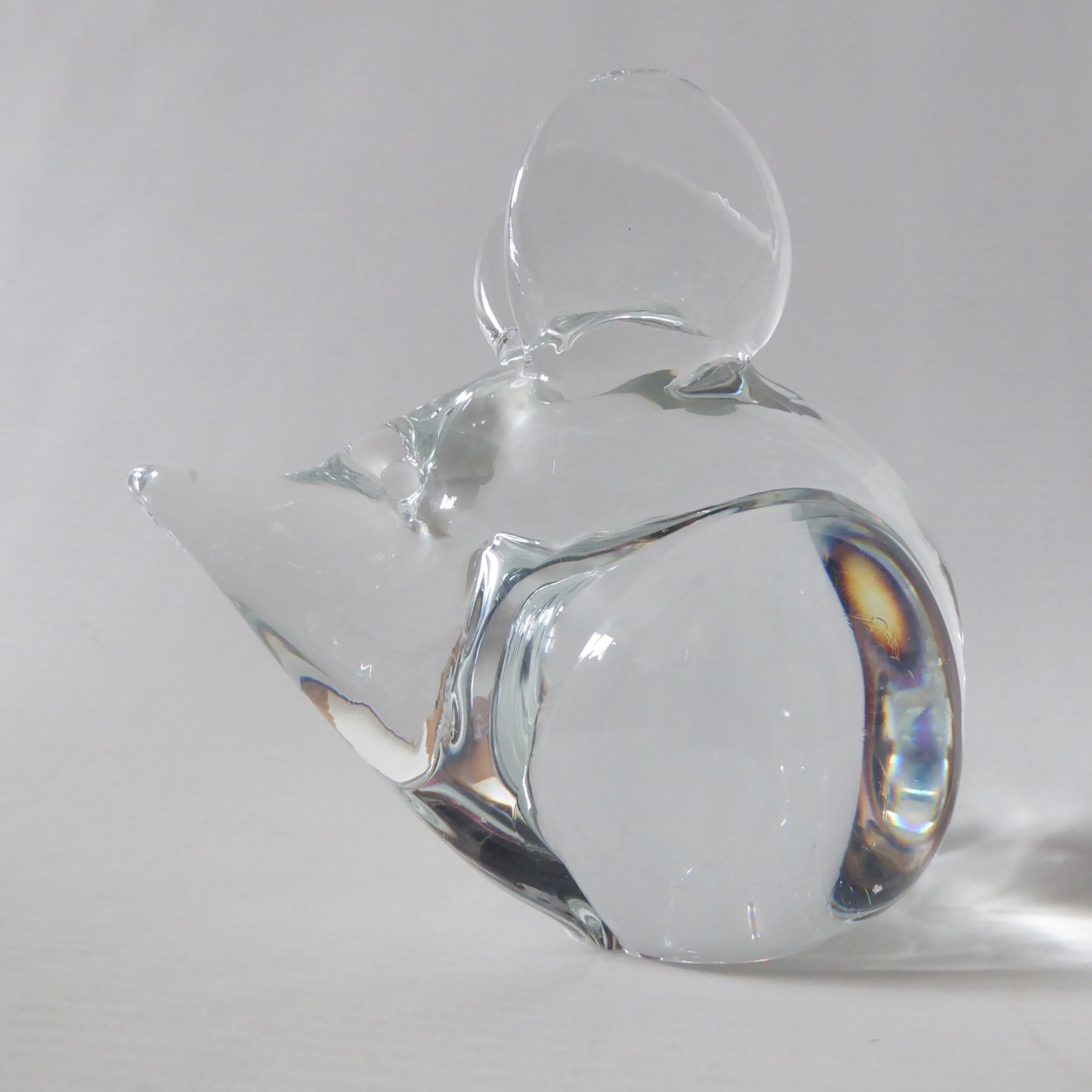 Maleras Sweden Mats Jonasson full crystal glass mouse figurine paperweight vintg - Image 7