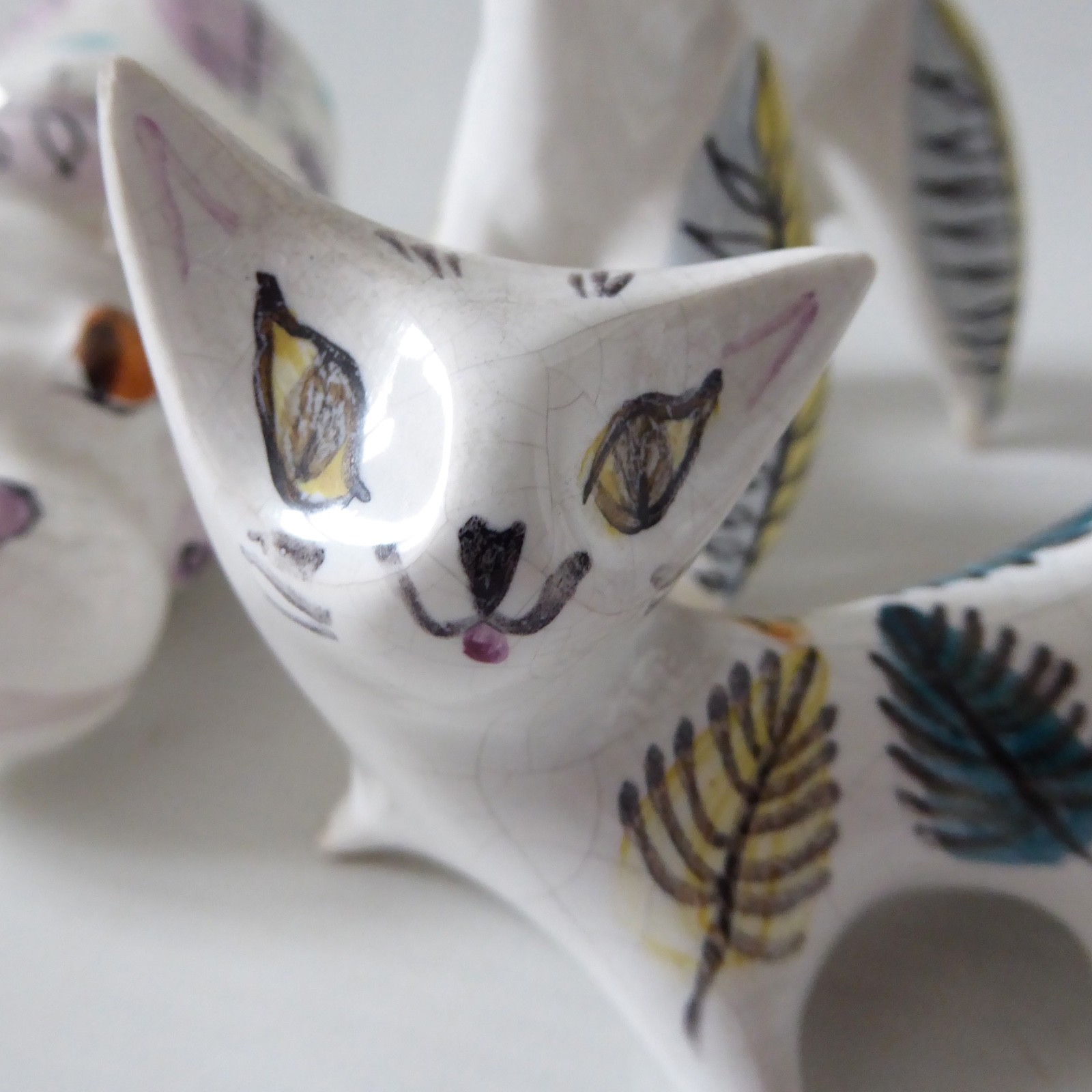 Mid century modern ceramic animals: cat, poodle & hippo. Prob. Italian 1950s 60s - Image 17