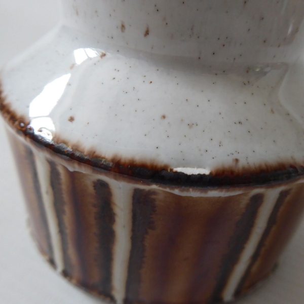 Midwinter Stonehenge Earth sugar bowl brown stripes. 1970s retro ceramic pottery - Image 6