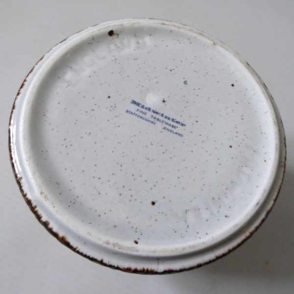 Midwinter Stonehenge Earth sugar bowl brown stripes. 1970s retro ceramic pottery - Image 8
