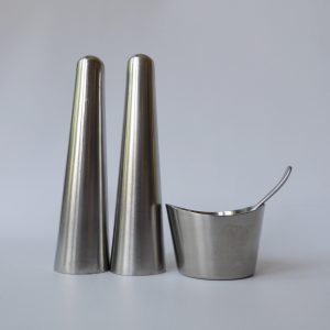 Old Hall Campden cruet set Robert welch. Salt pepper mustard pot, vintage Oriana