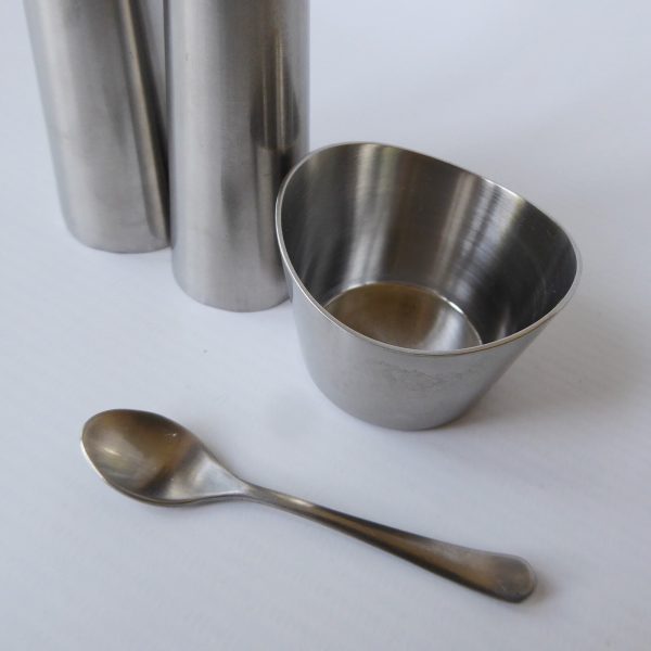 Old Hall Campden cruet set Robert welch. Salt pepper mustard pot, vintage Oriana - Image 5