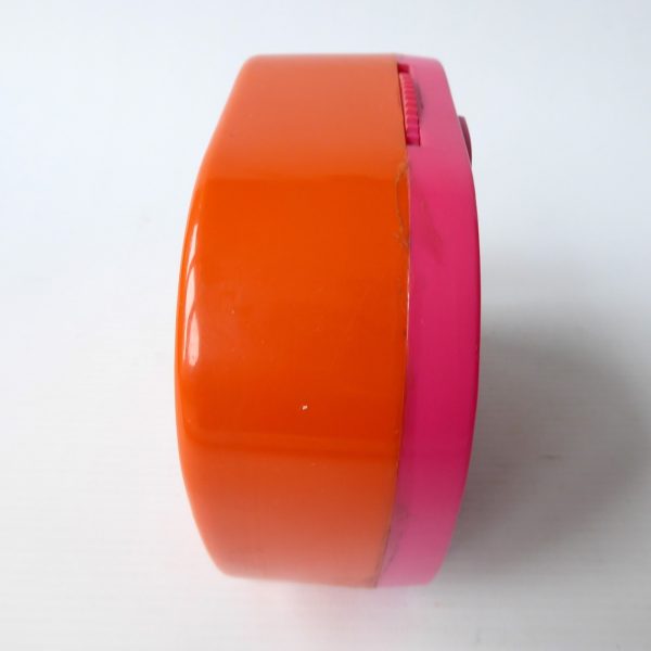 Pink & orange elephant plastic money box. Vintage retro 1960s 1970s piggy bank - Image 13