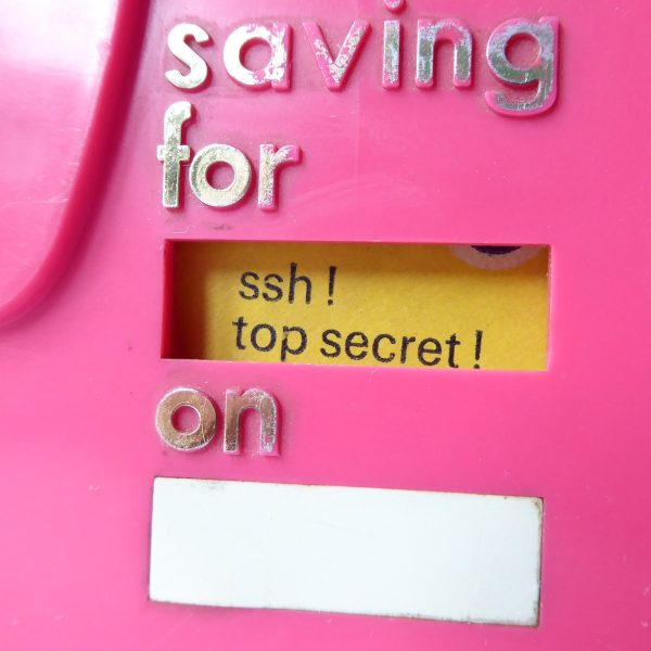 Pink & orange elephant plastic money box. Vintage retro 1960s 1970s piggy bank - Image 5