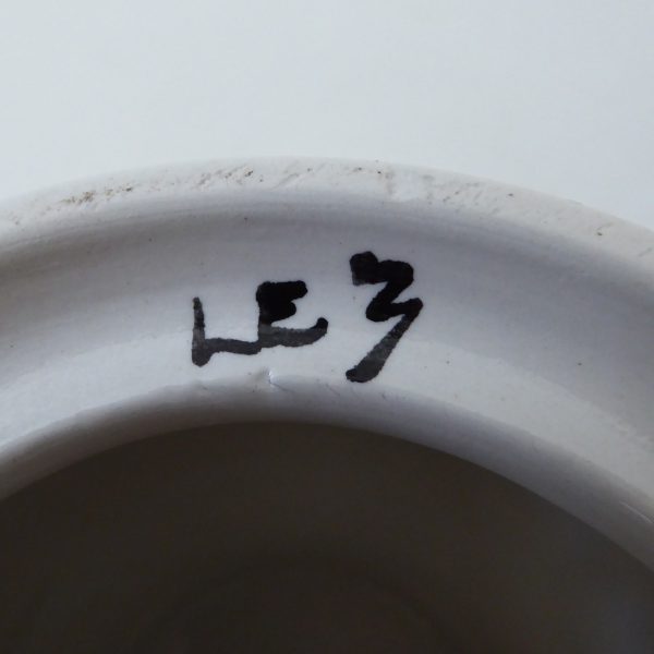 Poole Pottery table lamp base bird flora traditional. Signed LE3 vintage ceramic - Image 14