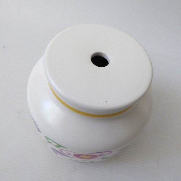 Poole Pottery table lamp base bird flora traditional. Signed LE3 vintage ceramic - Image 10