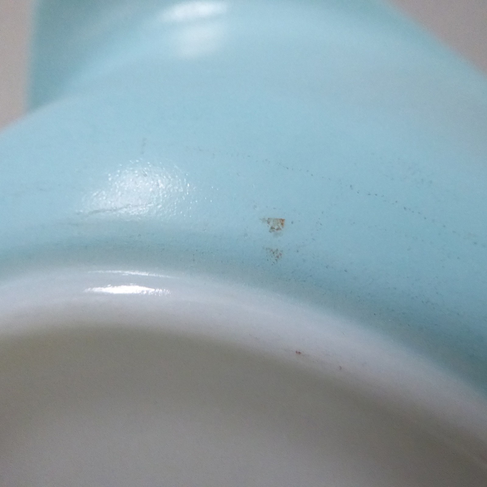 Pyrex JAJ Weardale duck egg blue oval 2220 casserole dish bowl. Vintage 1960s - Image 15