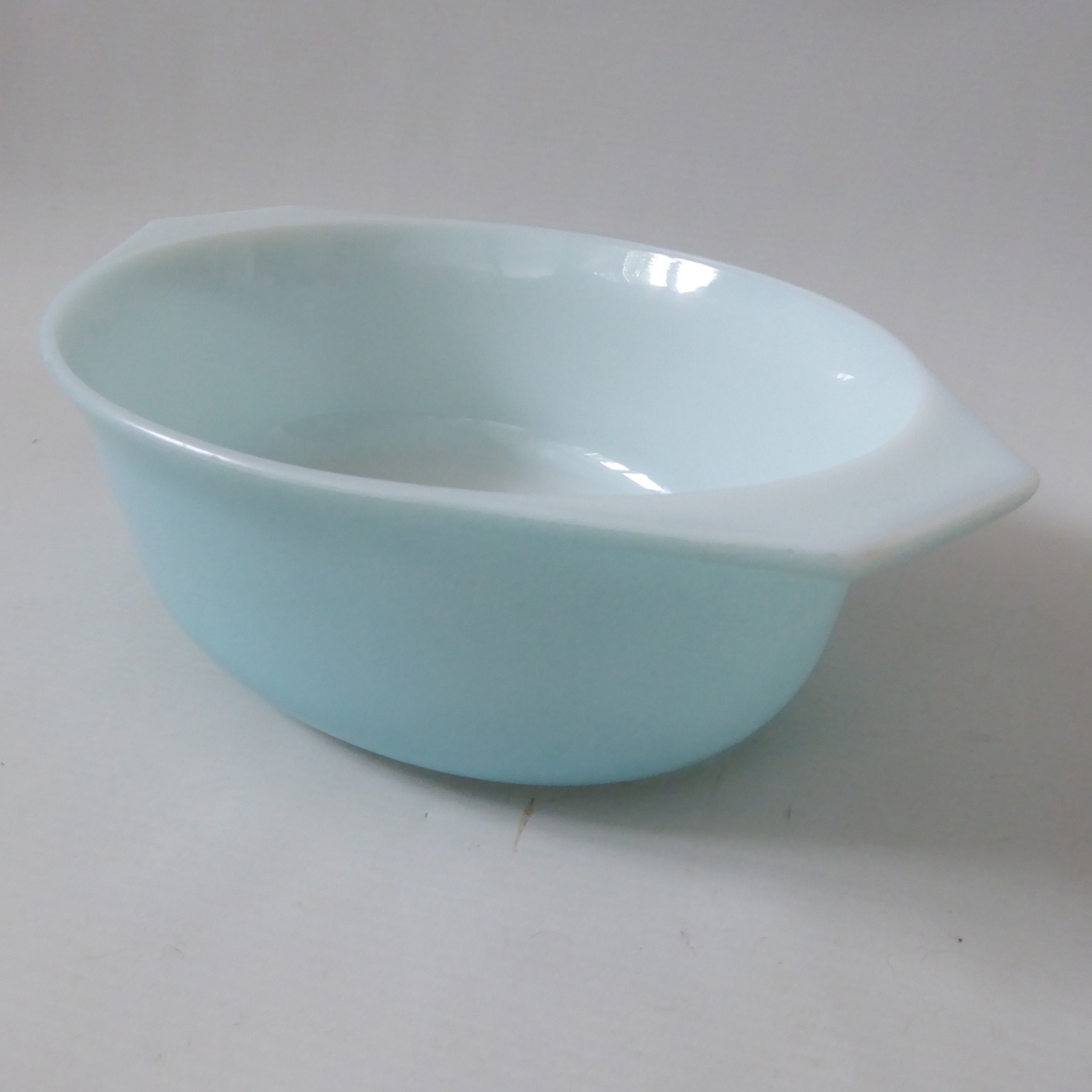 Pyrex JAJ Weardale duck egg blue oval 2220 casserole dish bowl. Vintage 1960s - Image 5