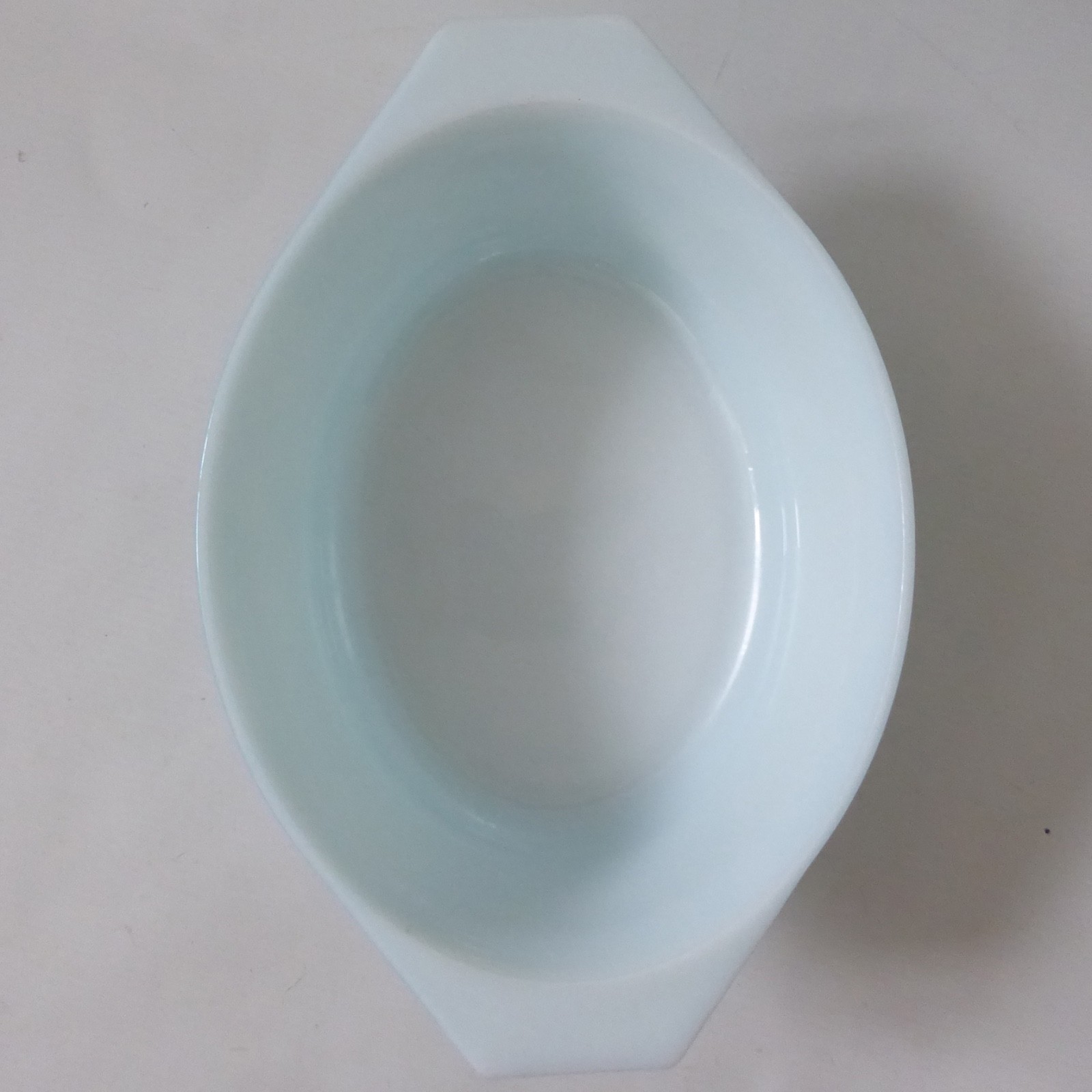 Pyrex JAJ Weardale duck egg blue oval 2220 casserole dish bowl. Vintage 1960s - Image 6