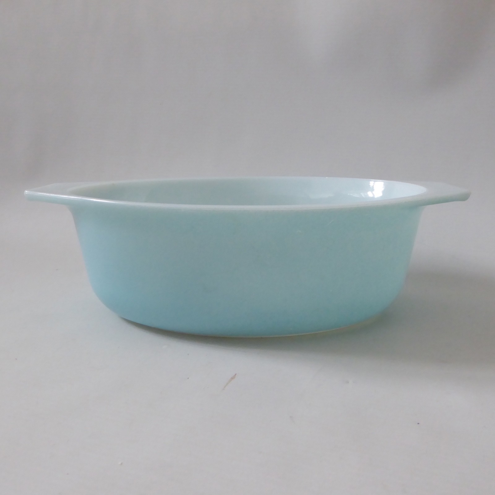 Pyrex JAJ Weardale duck egg blue oval 2220 casserole dish bowl. Vintage 1960s - Image 7
