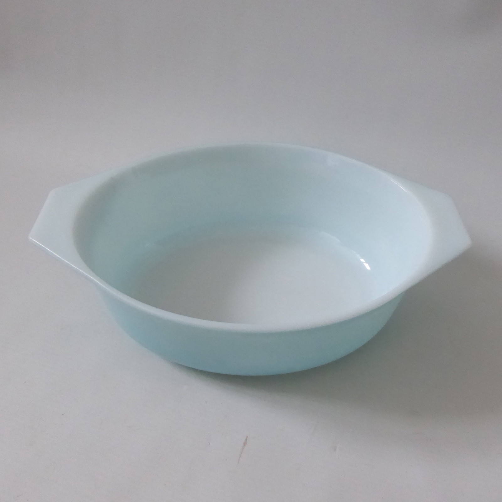 Pyrex JAJ Weardale duck egg blue oval 2220 casserole dish bowl. Vintage 1960s - Image 8