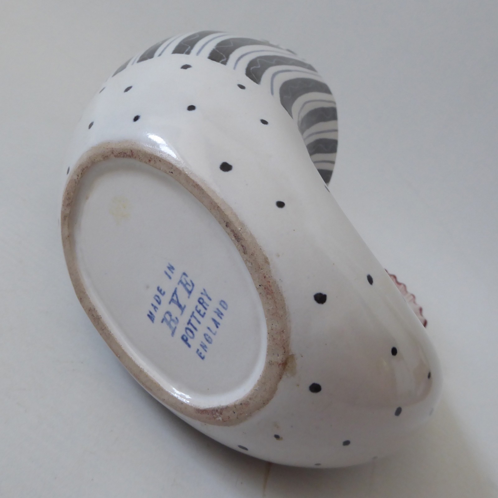 Rye Pottery rare hen/cockerel vase pot sculpture, mid century 1960s David Sharp - Image 13