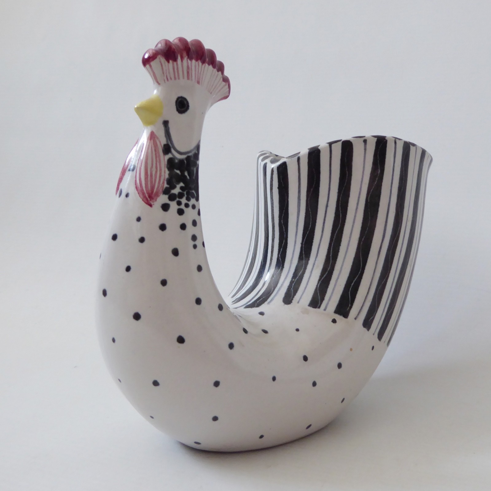 Rye Pottery rare hen/cockerel vase pot sculpture, mid century 1960s David Sharp - Image 3