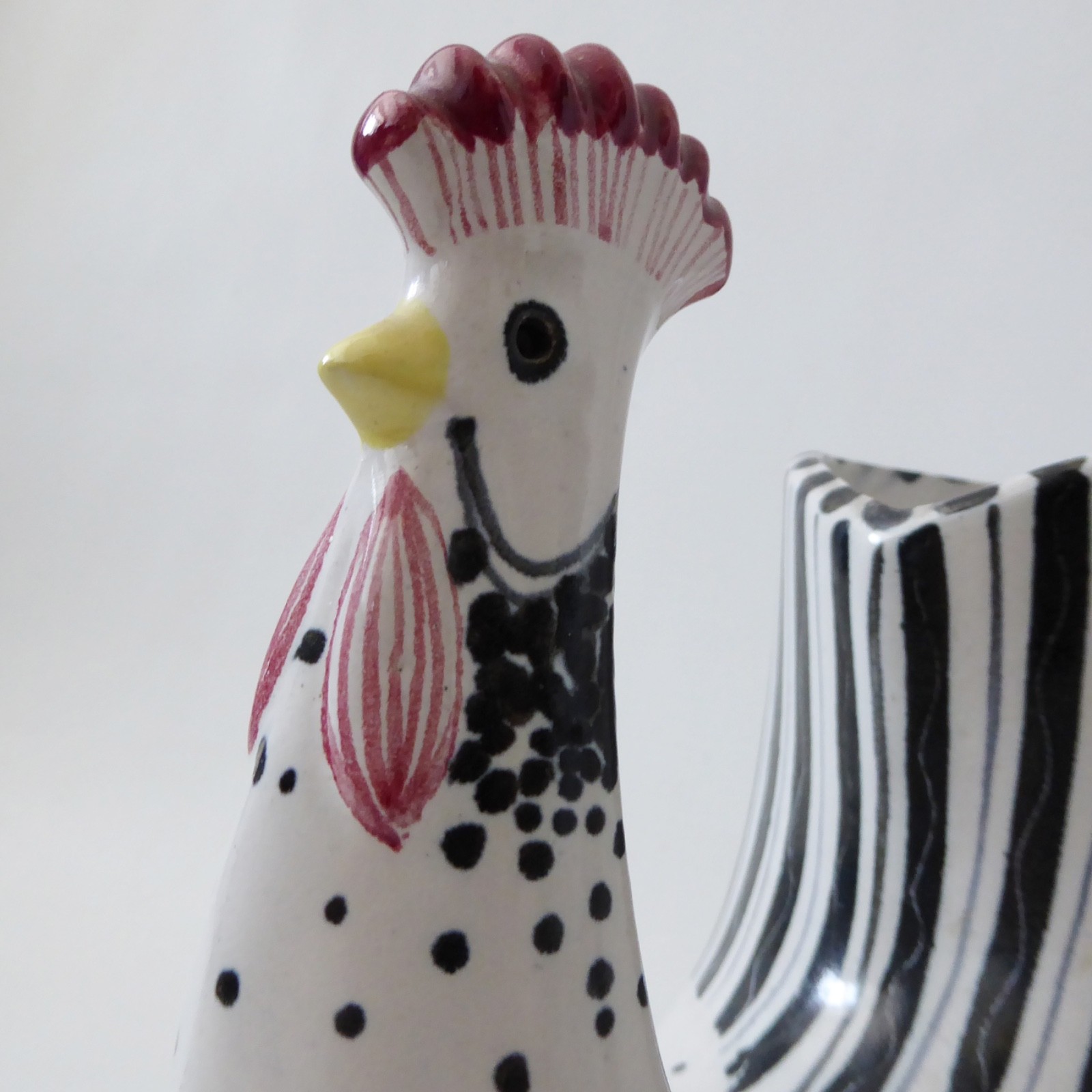 Rye Pottery rare hen/cockerel vase pot sculpture, mid century 1960s David Sharp - Image 4