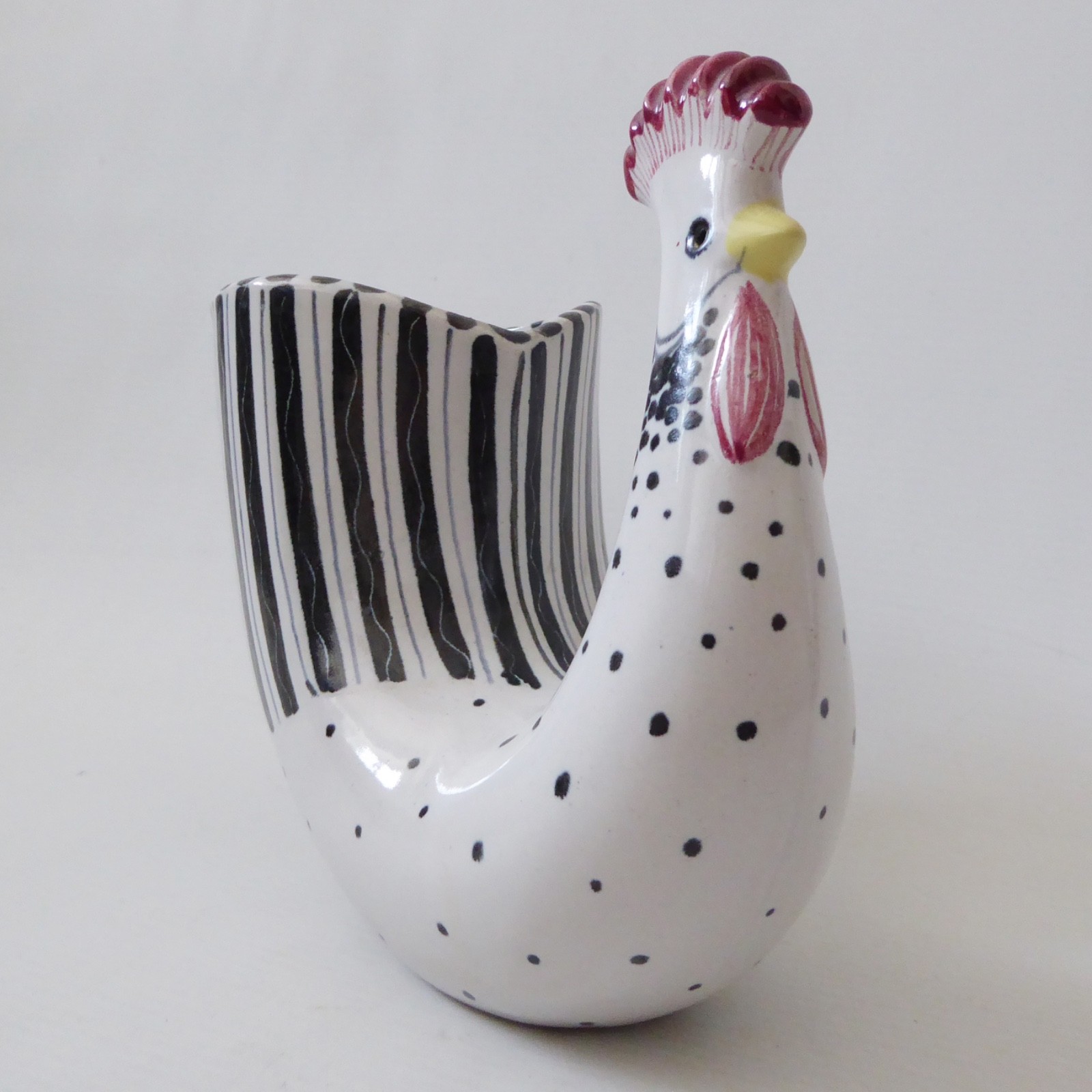 Rye Pottery rare hen/cockerel vase pot sculpture, mid century 1960s David Sharp - Image 5