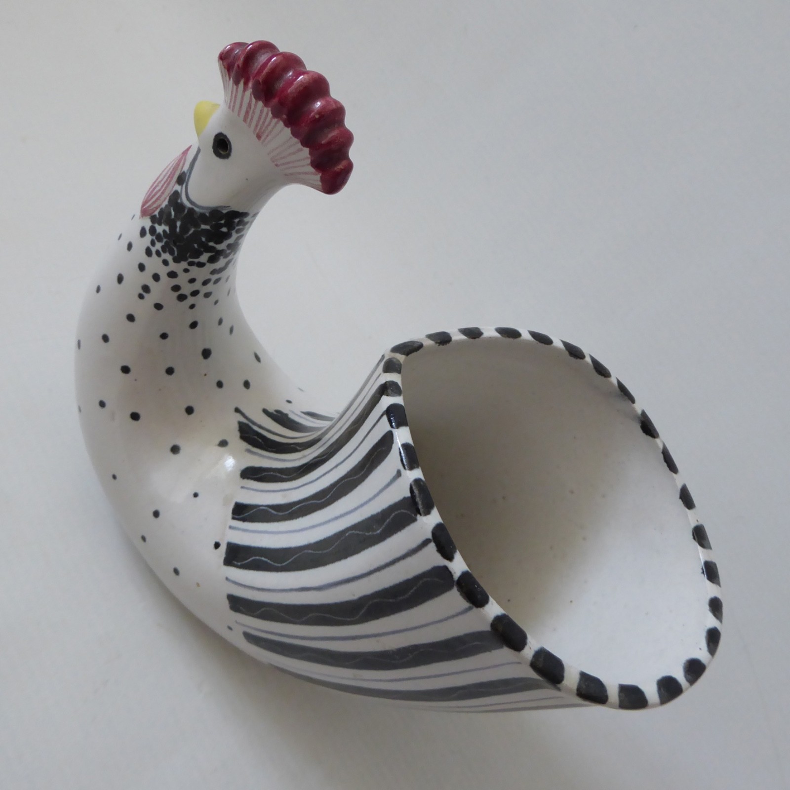 Rye Pottery rare hen/cockerel vase pot sculpture, mid century 1960s David Sharp - Image 10