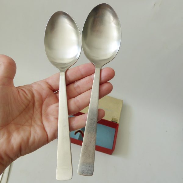 Vintage Habitat Bladon table & salad servers set 4 spoons by Harrison Fisher MCM - Image 10