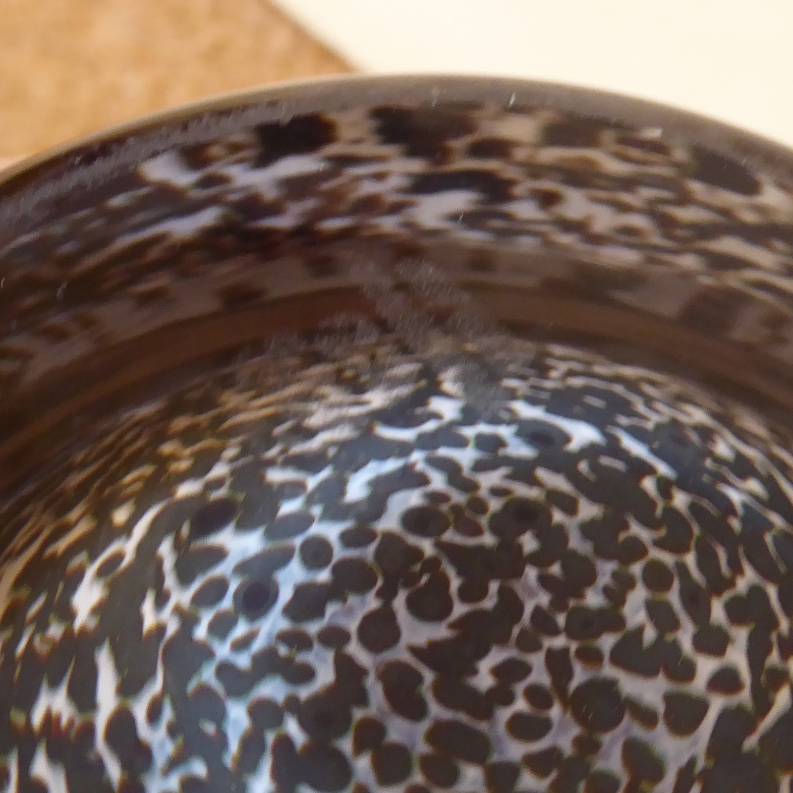 Wedgwood art glass speckled vase, oval vintage brown speckled cased RSW103 retro - Image 10