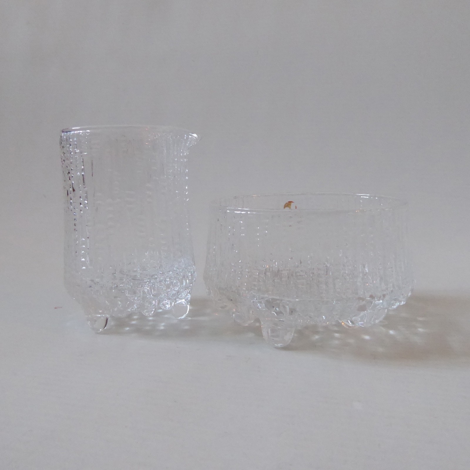 iittala Ultima Thule Tapio Wirkkala Finland vintage crystal glass jug sugar bowl - Image 15