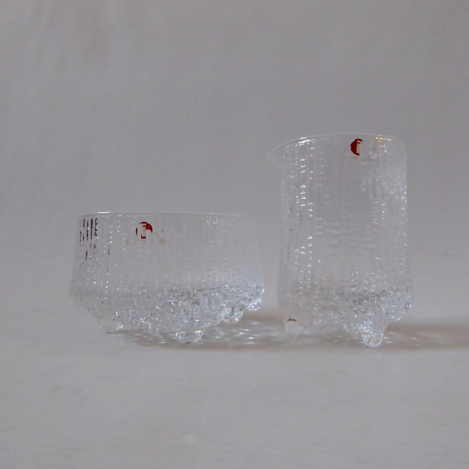 iittala Ultima Thule Tapio Wirkkala Finland vintage crystal glass jug sugar bowl - Image 2