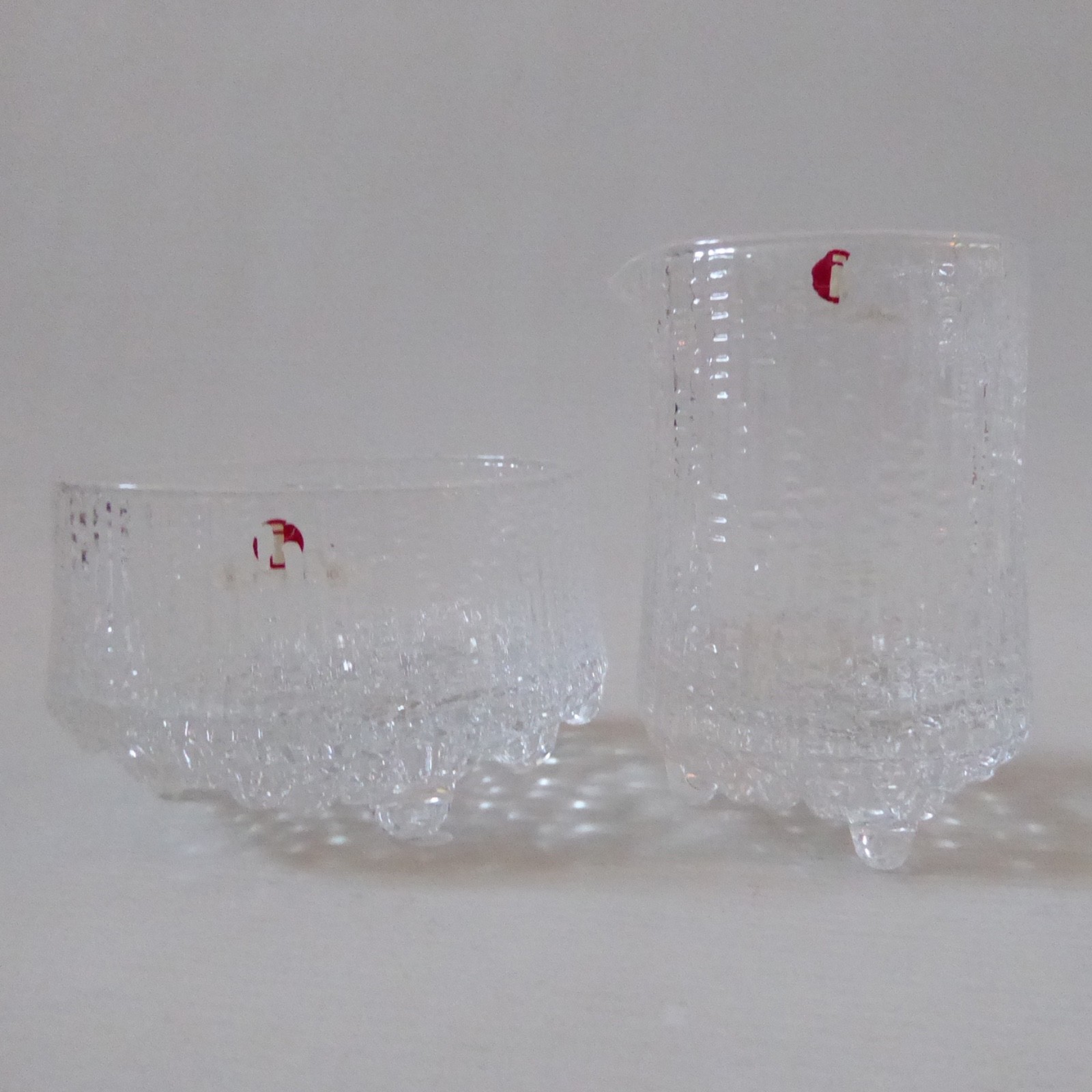 iittala Ultima Thule Tapio Wirkkala Finland vintage crystal glass jug sugar bowl - Image 3