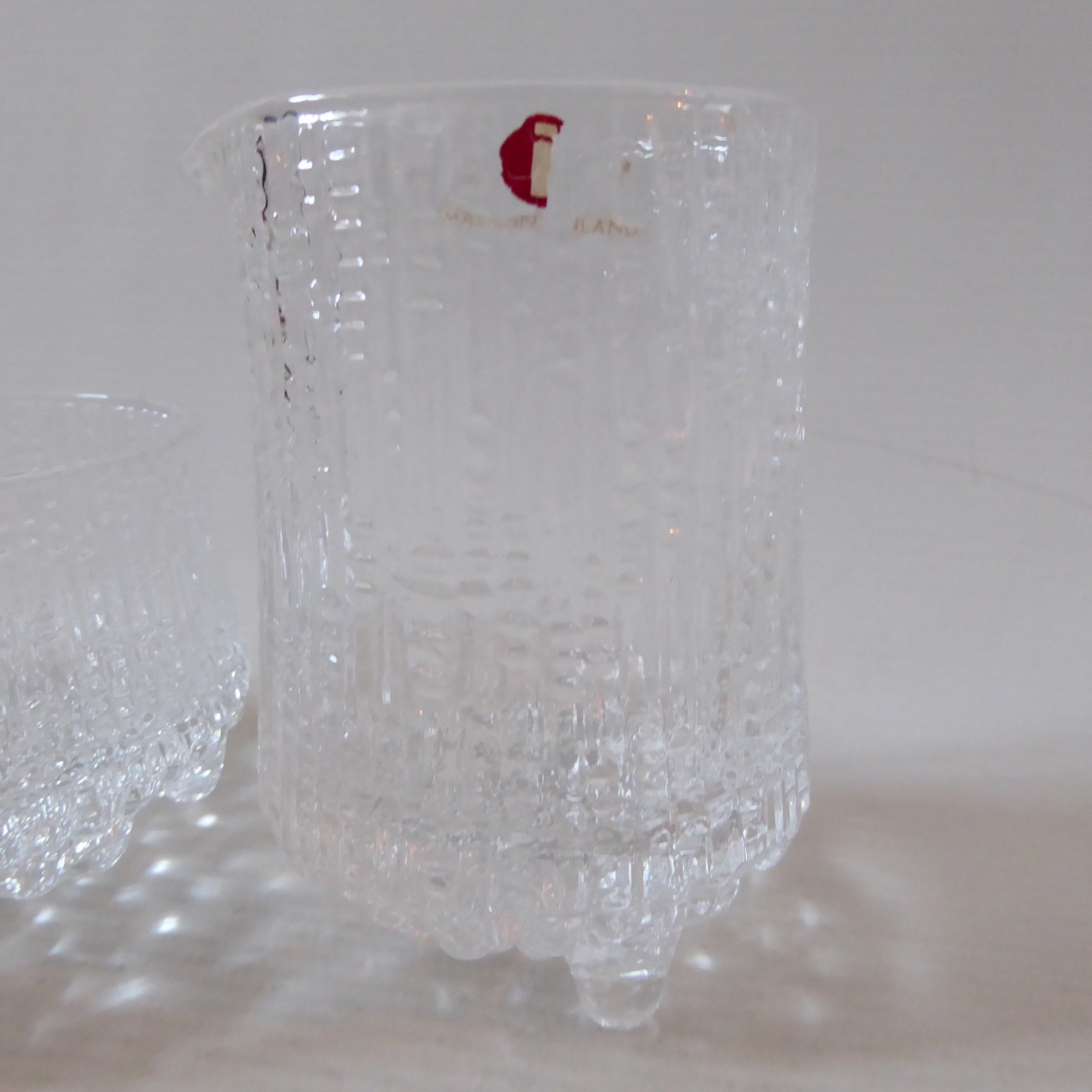 iittala Ultima Thule Tapio Wirkkala Finland vintage crystal glass jug sugar bowl - Image 6